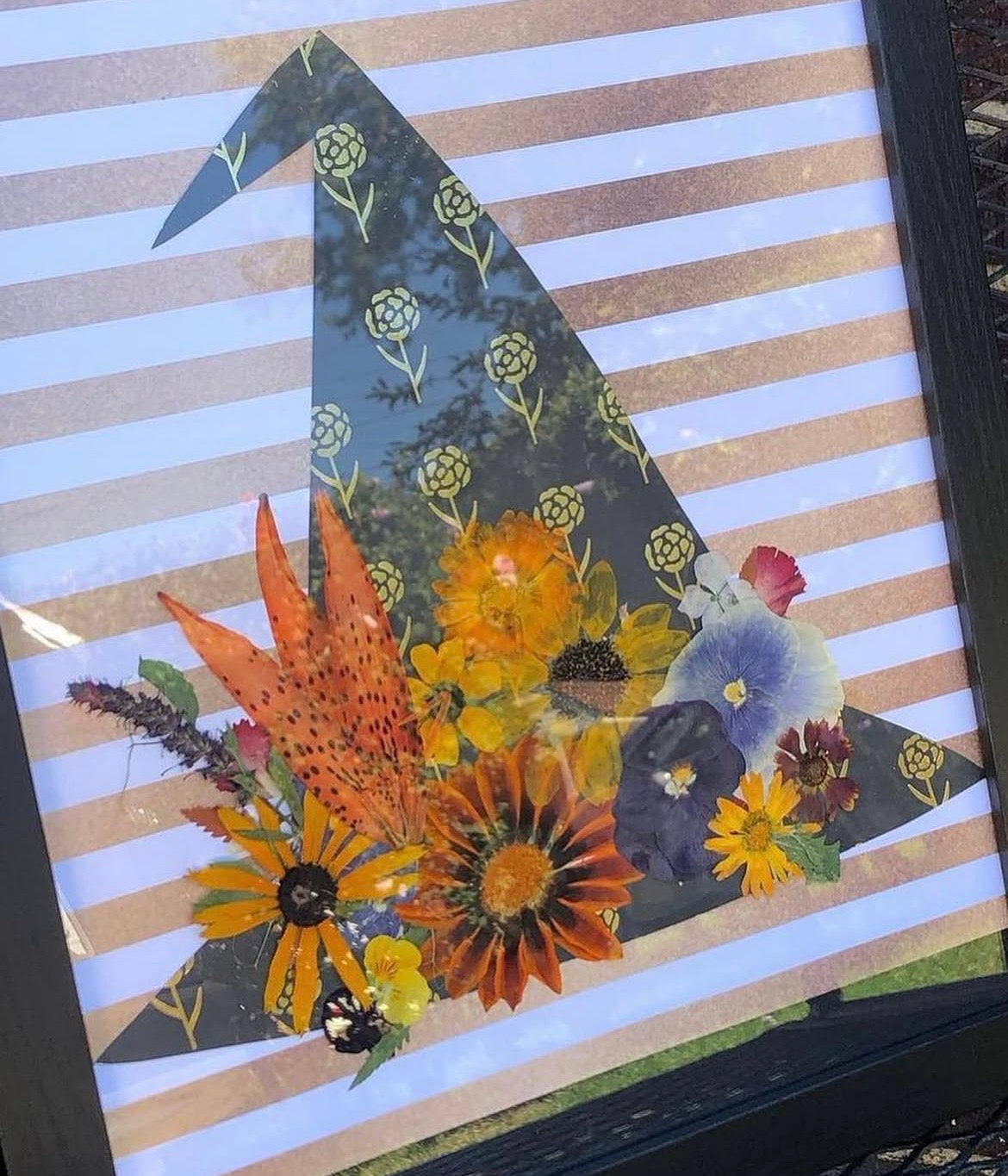 Pressed Flower Witch Hat- Sept 29