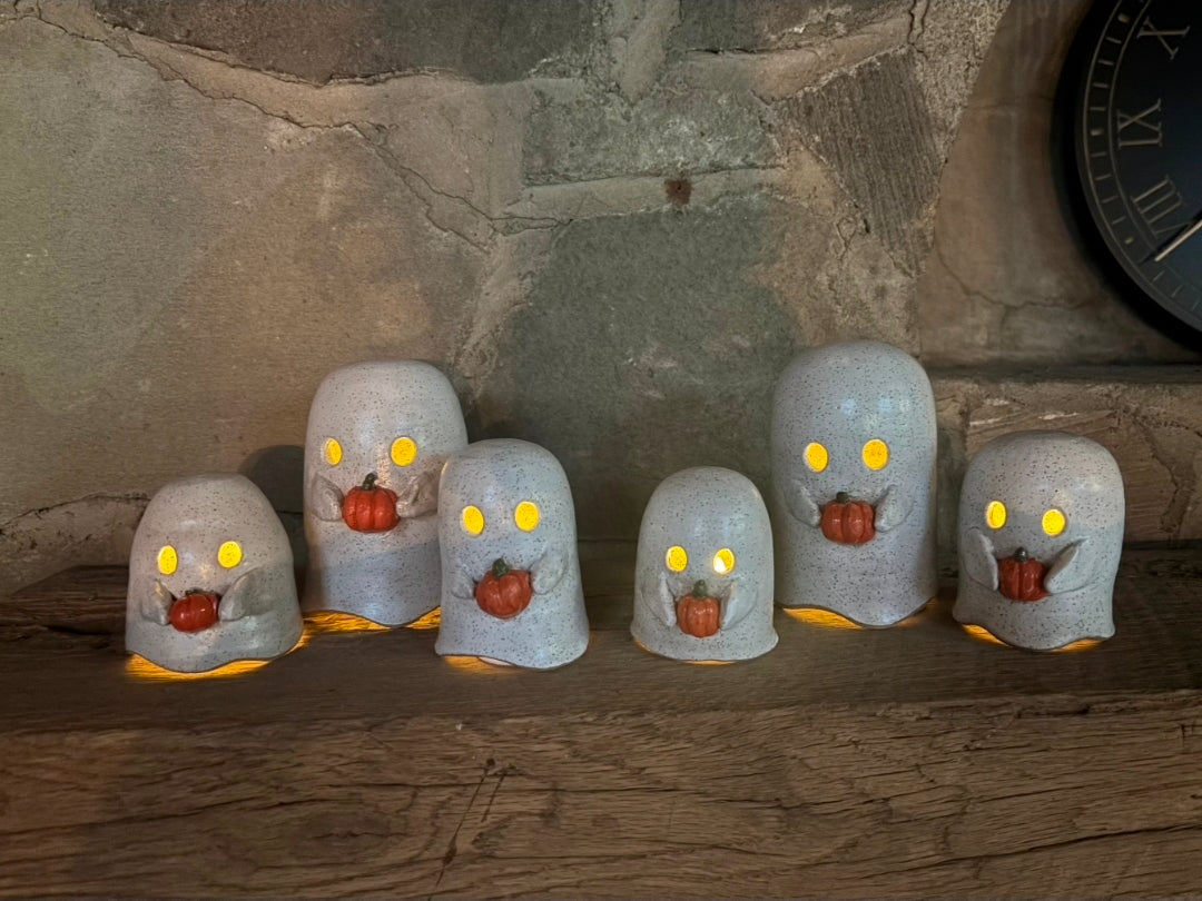 Ceramic Ghost Votive- Sept 23