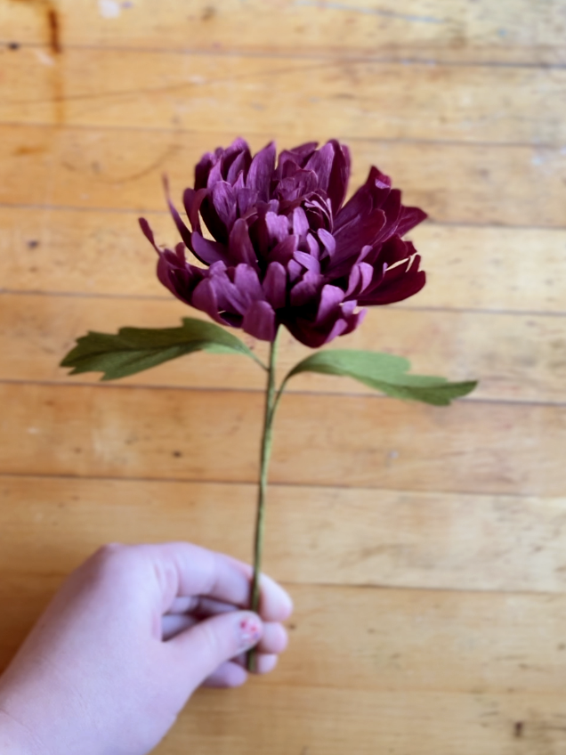 Paper Flower Workshop: November Birth Month Flower! Chrysanthemum- Nov 7