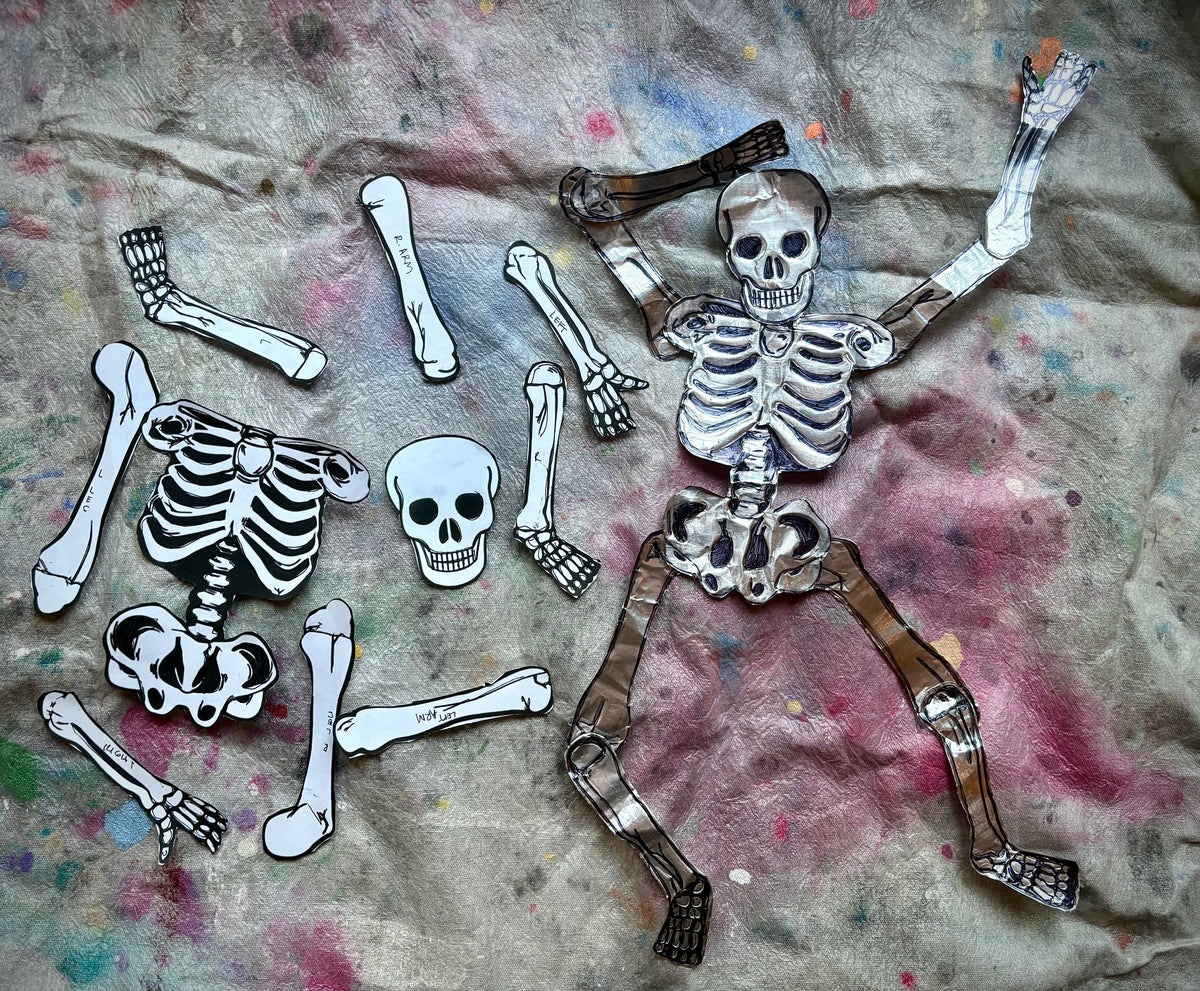 Mr. Bones- Metal Embossed Skeleton- Oct 20