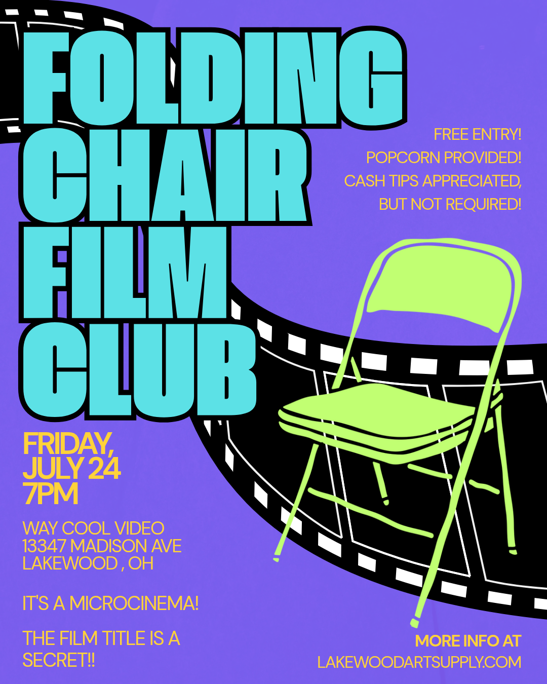Folding Chair Film Club- July 24